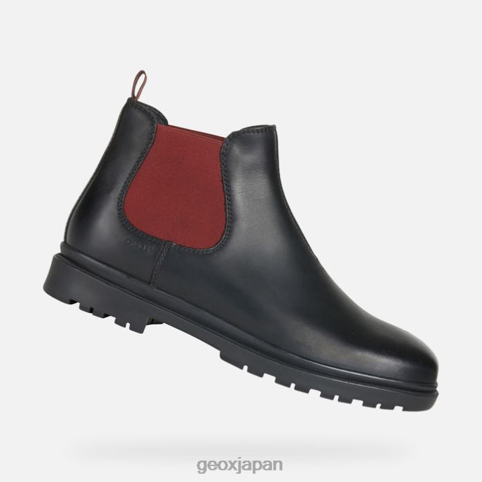 Geox Shoes Japan アンダロマン 822JX743 男性 ブラック/ワイン