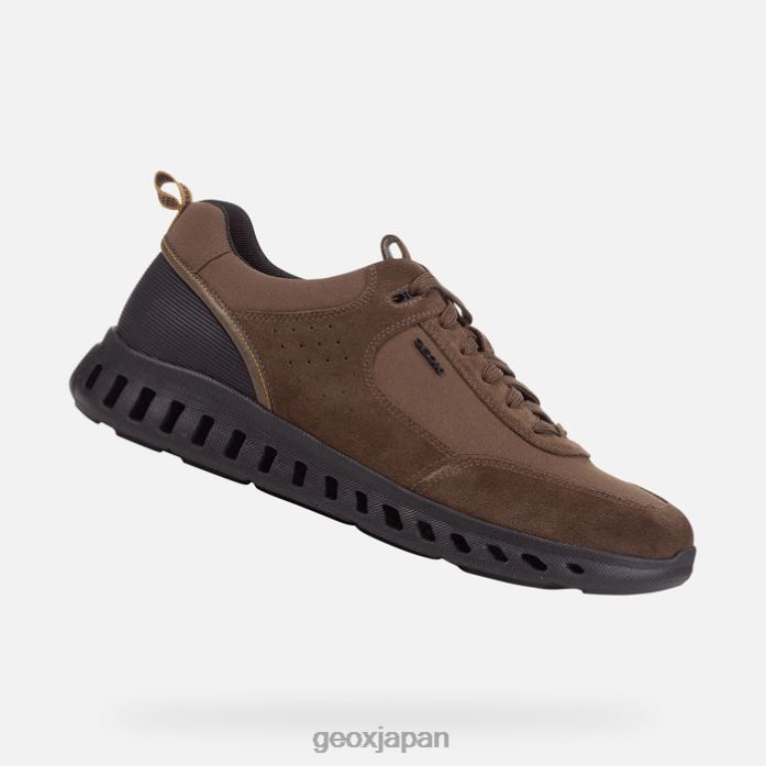 Geox Shoes Japan アウトストリームの男 822JX787 男性 ダークオリーブ