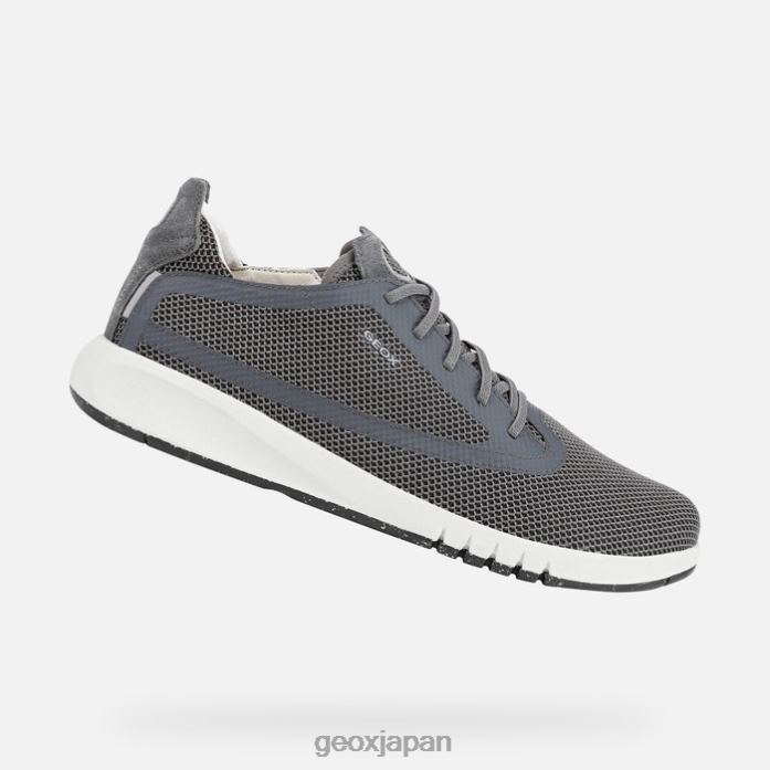 Geox Shoes Japan エアランティスマン 822JX926 男性 無煙炭