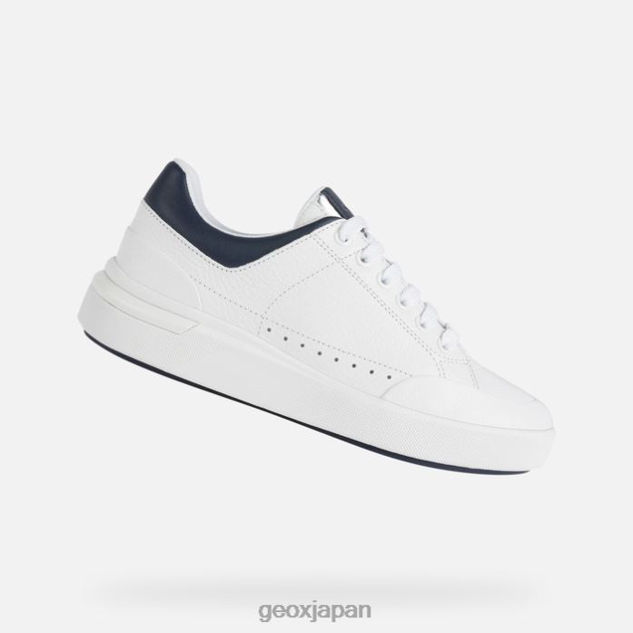 Geox Shoes Japan ダリラの女性 822JX95 女性 ホワイト/ダークジーンズ