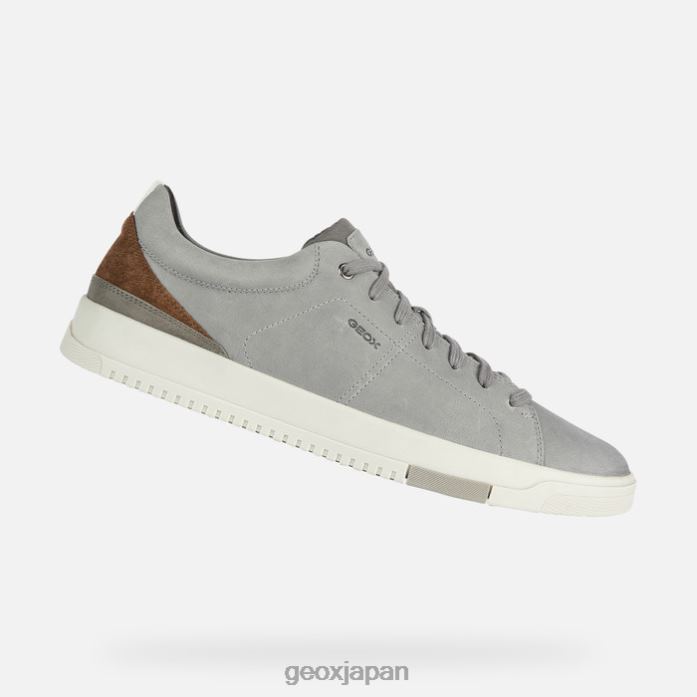 Geox Shoes Japan セニャーレマン 822JX954 男性 グレー/ブラウンコット