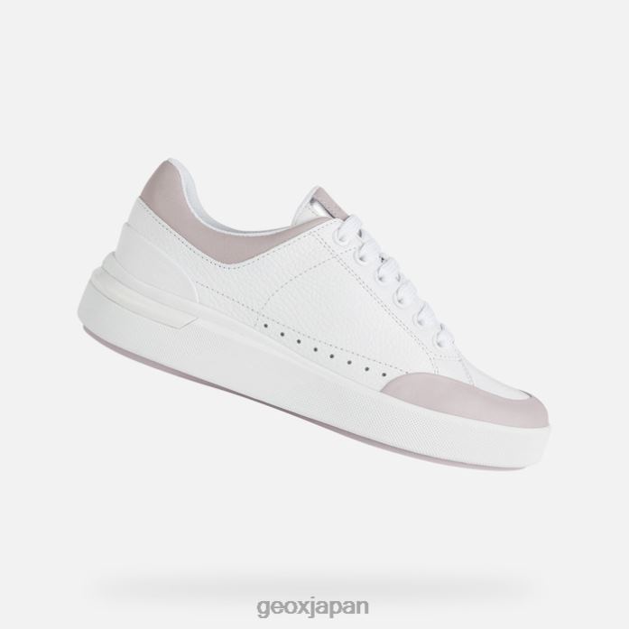 Geox Shoes Japan ダリラの女性 822JX96 女性 ホワイト/ライトローズ