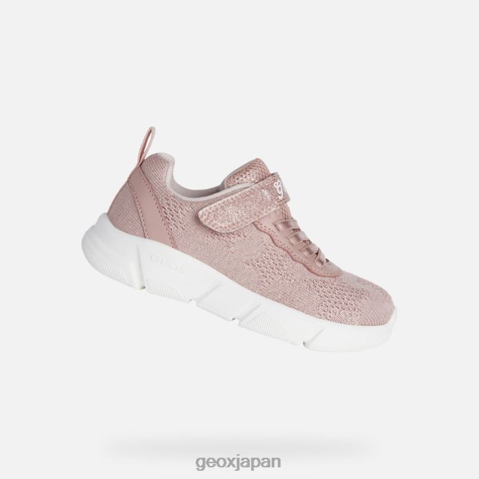 Geox Shoes Japan アリルの女の子 822JX983 女の子 ライトローズ