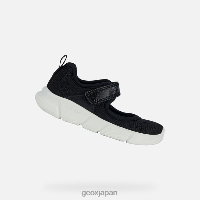 Geox Shoes Japan アリルの女の子 822JX989 女の子 黒