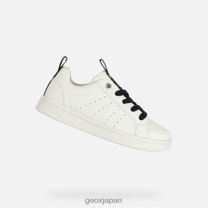 Geox Shoes Japan DJロックガール 822JX1874 女の子 白黒