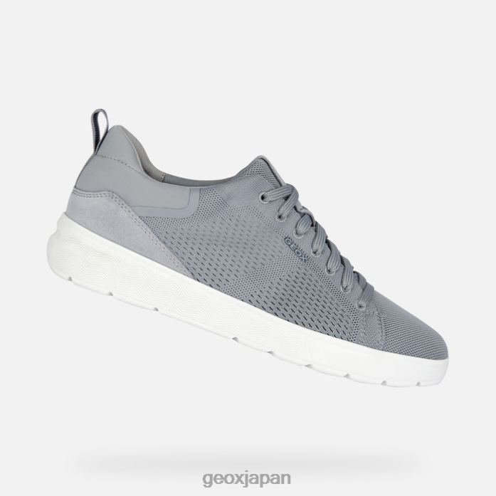 Geox Shoes Japan スフェリカEC4マン 822JX712 男性 ライトグレー