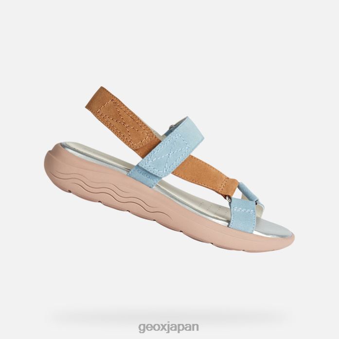 Geox Shoes Japan スフェリカ EC5W ウーマン 822JX37 女性 明るい空/ラクダ