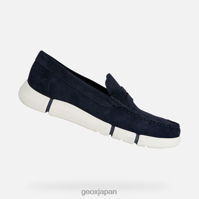 Geox Shoes Japan アダプターM男 822JX732 男性 海軍