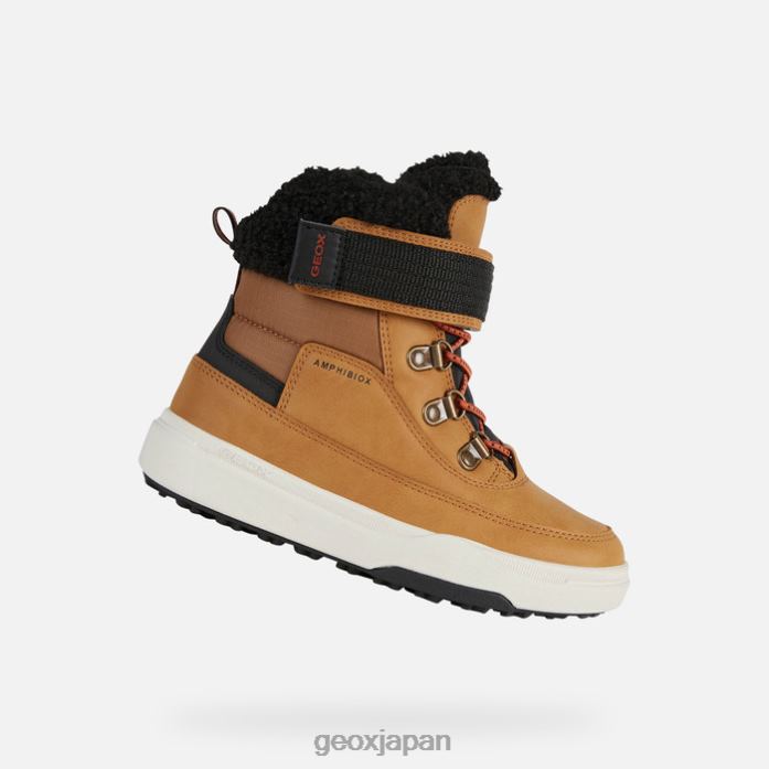 Geox Shoes Japan バンシーPG abxジュニア 822JX1113 男の子たち ダークイエロー/ブラック