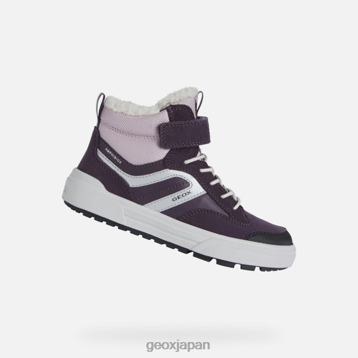 Geox Shoes Japan ウェンブル abx ジュニア 822JX1067 女の子 バイオレット/ピンク