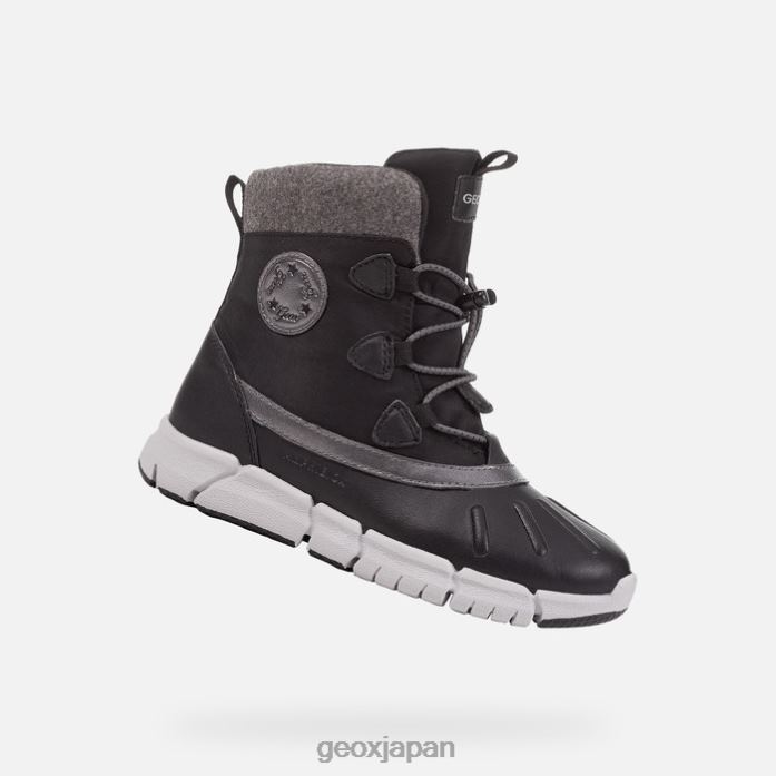 Geox Shoes Japan フレキシパー abx 女の子 822JX1083 女の子 黒