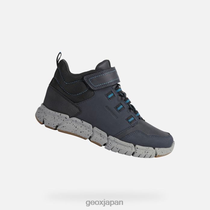 Geox Shoes Japan フレキシパー abx ボーイ 822JX1299 男の子たち ネイビー/ガソリン