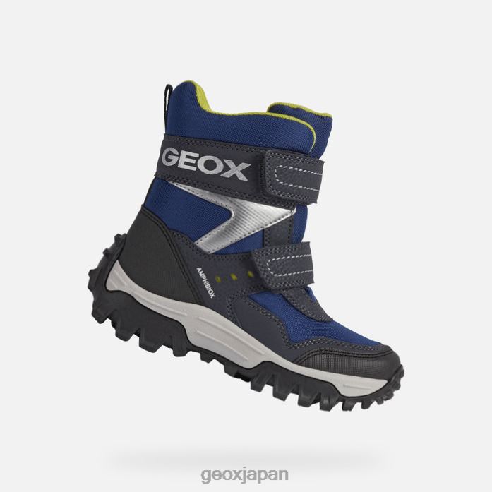 Geox Shoes Japan ヒマラヤabxの男の子 822JX1331 男の子たち ネイビー/ライムグリーン