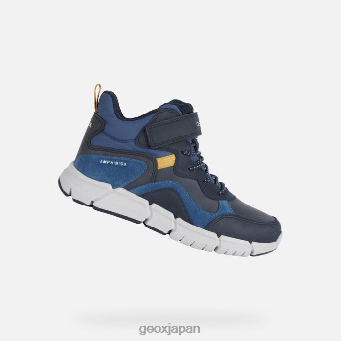 Geox Shoes Japan フレキシパー abx ボーイ 822JX1342 男の子たち ネイビー/アビオ