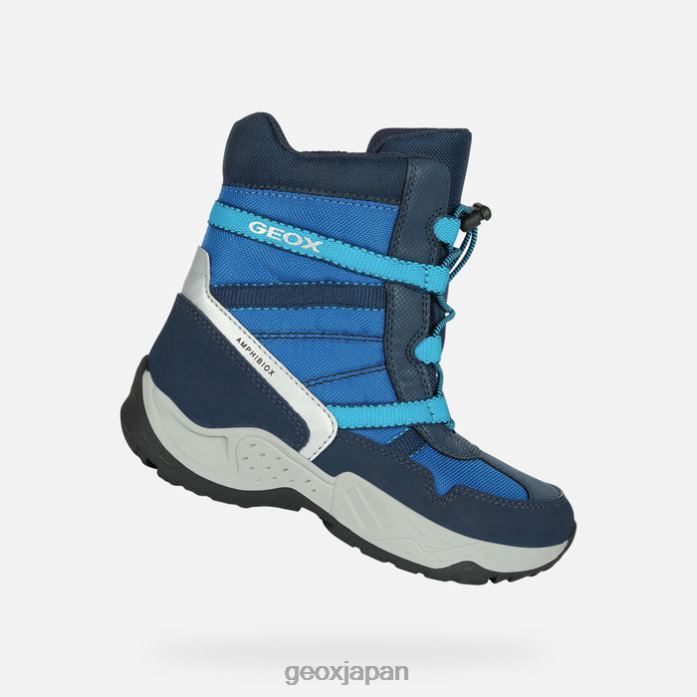 Geox Shoes Japan センティエロ abx ボーイ 822JX1356 男の子たち ネイビー/ロイヤル