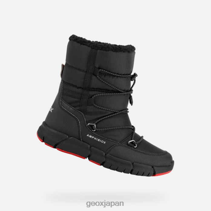 Geox Shoes Japan フレキシパー abx ボーイ 822JX1363 男の子たち 黒