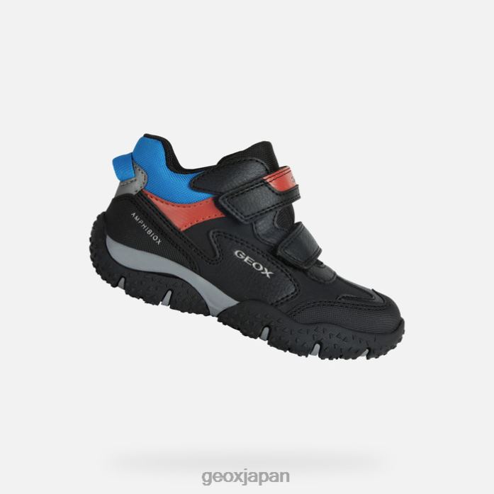 Geox Shoes Japan バルト海abx少年 822JX1367 男の子たち 黒い空