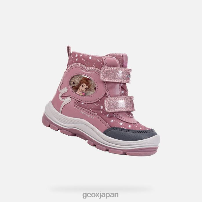 Geox Shoes Japan フランフィル abx 幼児 822JX1601 赤ちゃんと幼児 暗いピンク