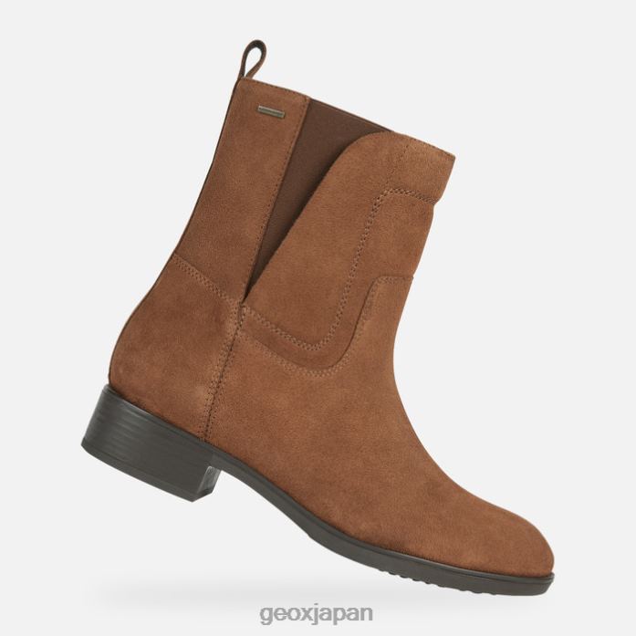 Geox Shoes Japan フェリシティ abx 女性 822JX463 女性 茶色