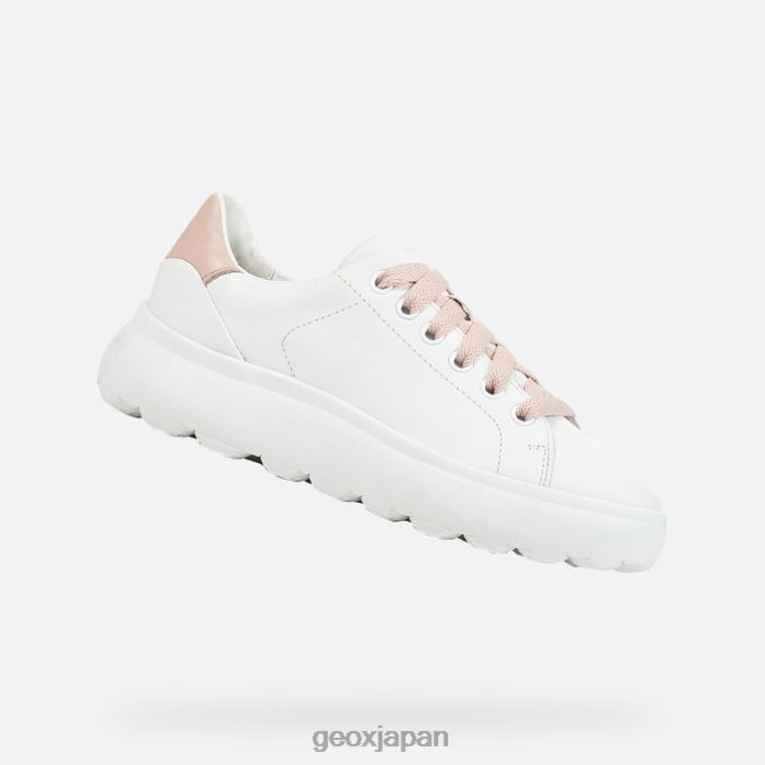 Geox Shoes Japan スフェリカ ec4.1 女性 822JX86 女性 ホワイト/ヌード