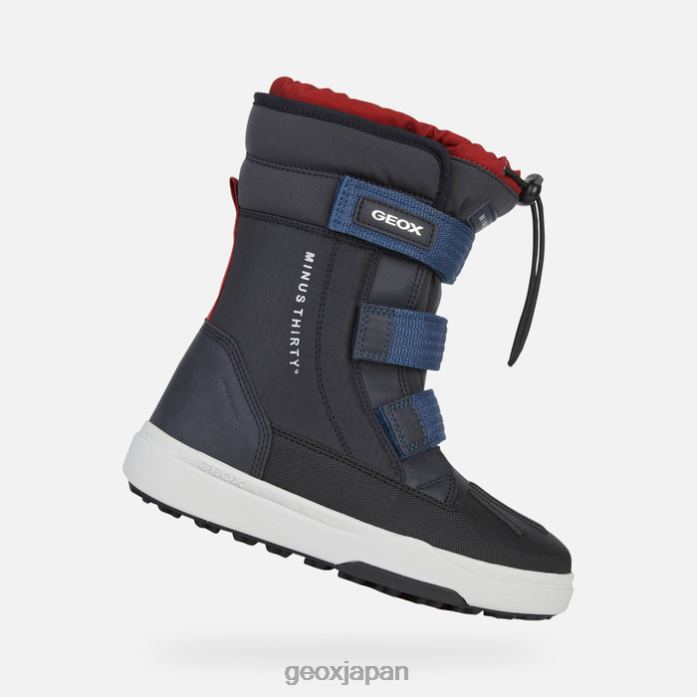 Geox Shoes Japan バンシー pg abx ボーイ 822JX1318 男の子たち ネイビー/レッド