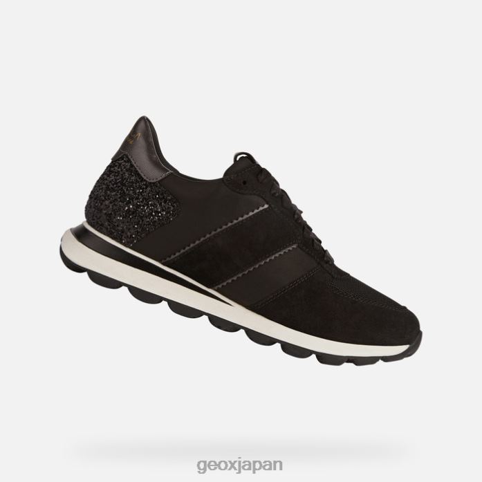 Geox Shoes Japan スフェリカvシリーズ女性 822JX401 女性 黒