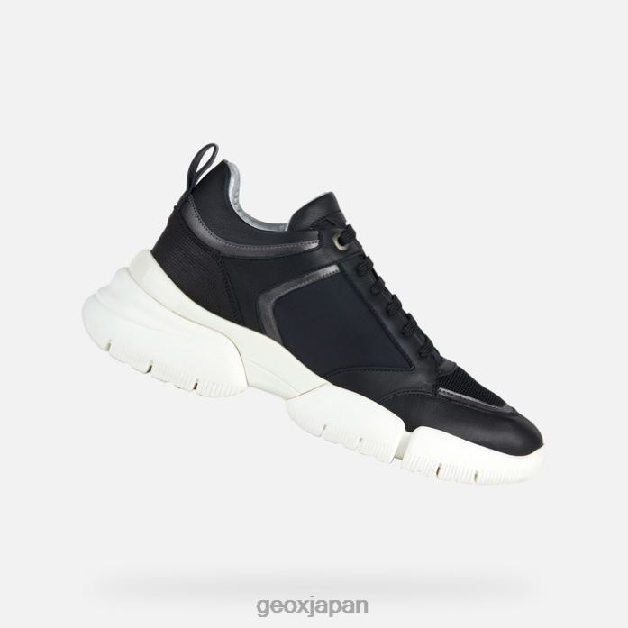 Geox Shoes Japan アダプターw女性 822JX105 女性 黒