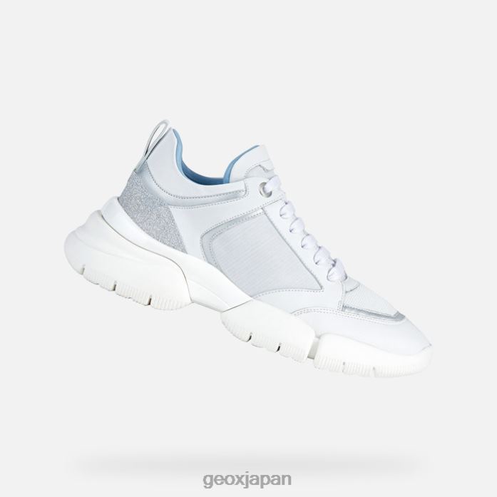 Geox Shoes Japan アダプターw女性 822JX1672 女性 白